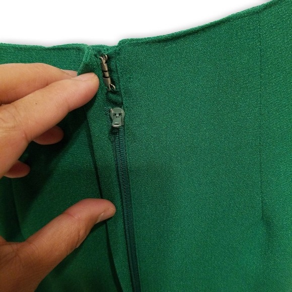 Casual Corner Vintage 70s Skirt Suit Green Size 10 - Picture 10 of 16